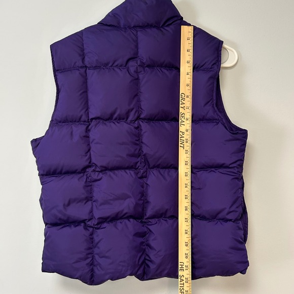 Vintage L.L. Bean Goose Down Puffer Vest Women Siz Small Purple Gorpcore Outdoor - Picture 5 of 8